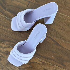 Women's Lilac Heeled Sandals